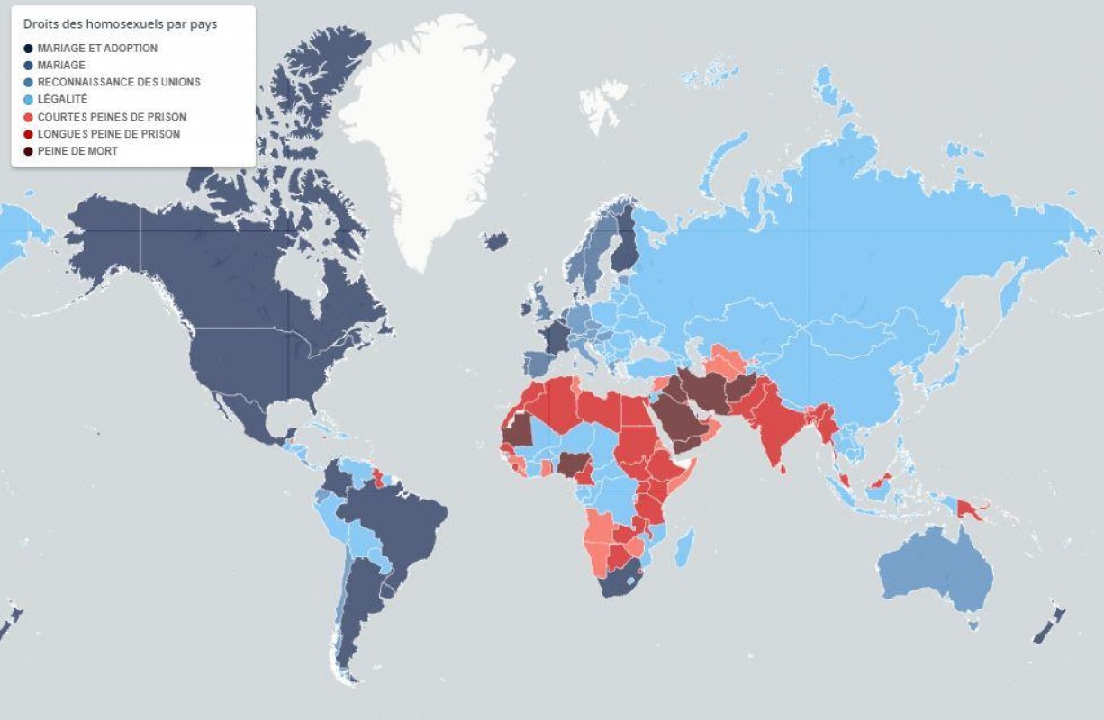 Quels sont les pays où l'homosexualité est toujours considérée comme un crime ?