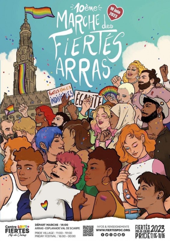 Arras : Une femme voilée sur l'affiche des marches des fiertés fait polémique
