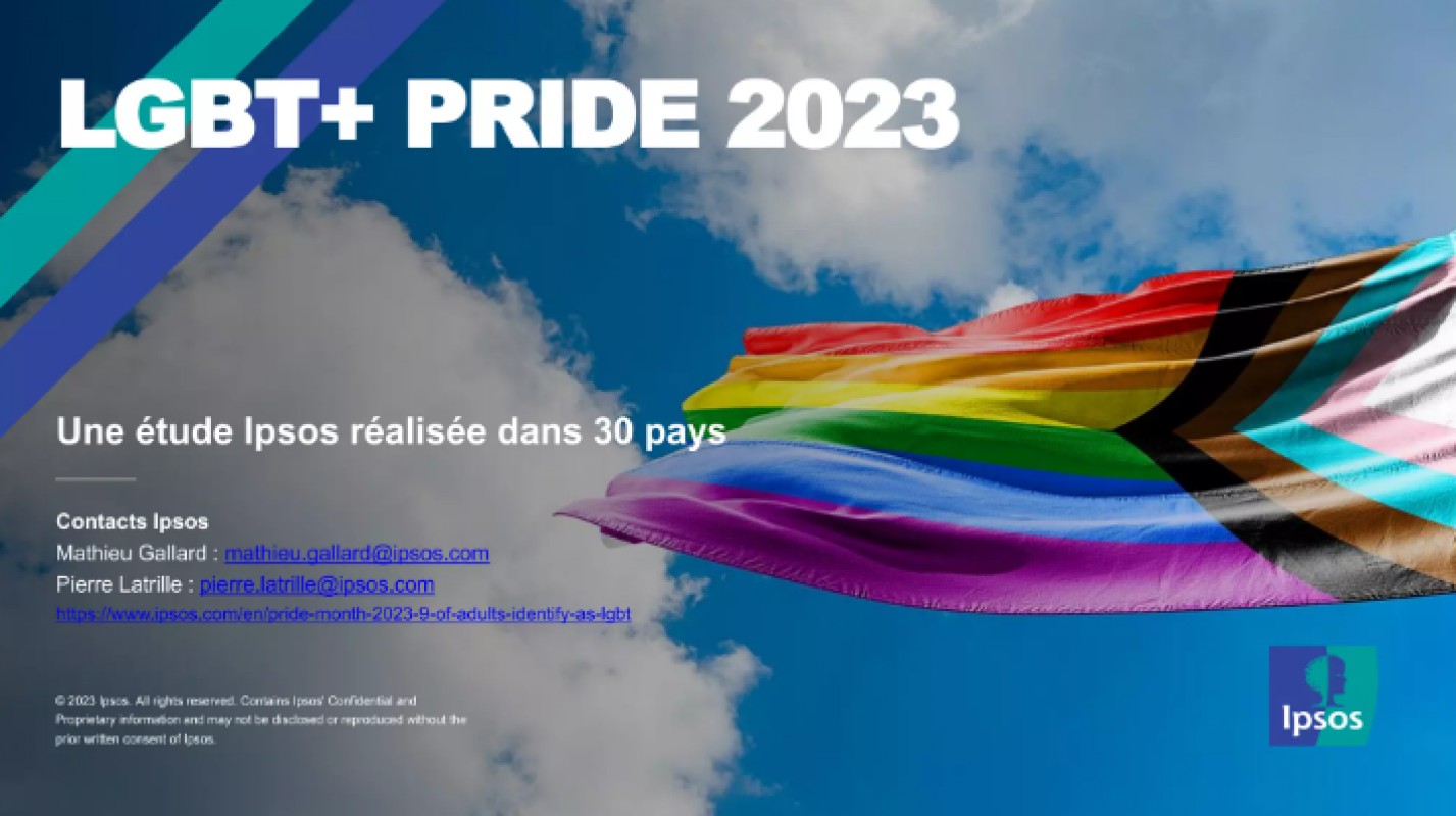 Sondage IPSOS : 1 français sur 10 s'identifie comme LGBT