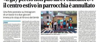 Italie : Le responsable d'un centre de loisirs catholique empêché de travailler avec des enfants à cause de son homosexualité