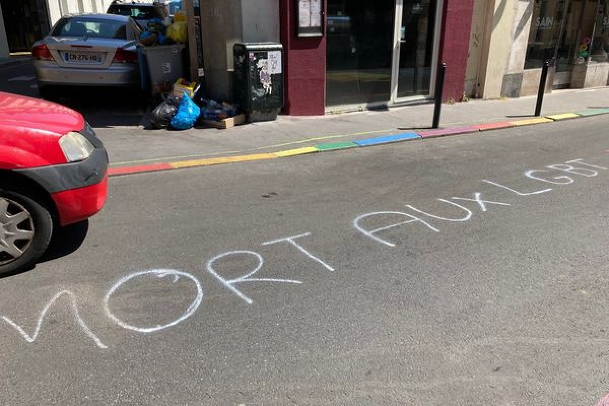 Nantes : Un tag haineux appelant au meurtre des LGBT+