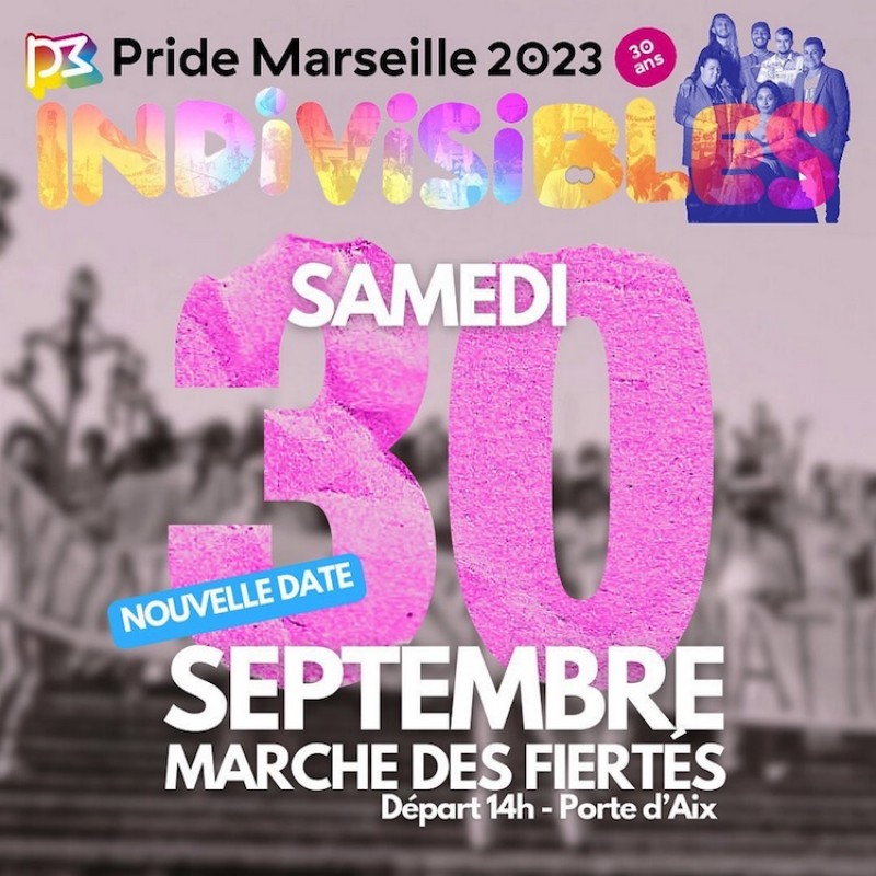 Marseille : Nouvelle date reprogrammée pour la marche des fiertés 2023