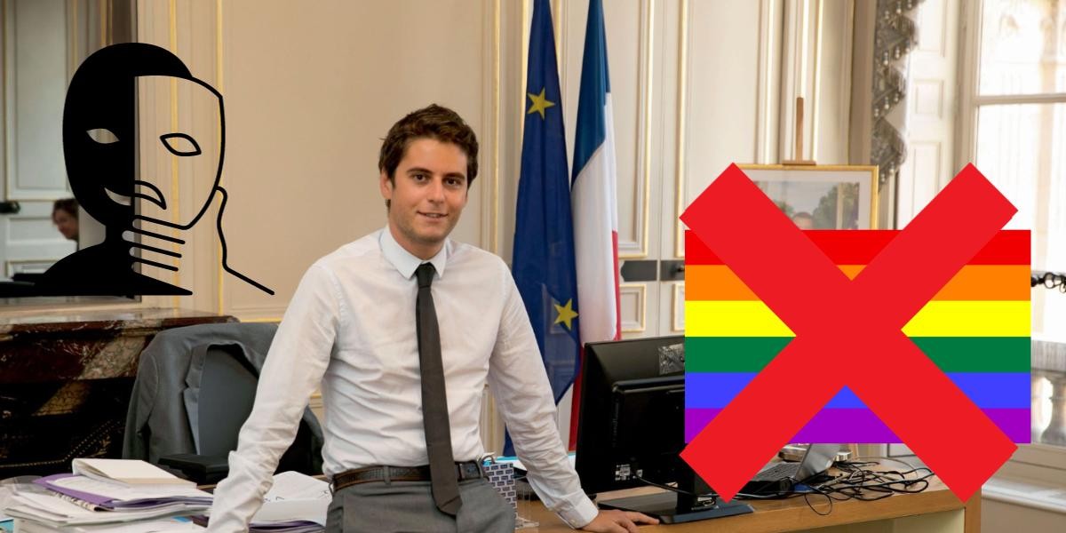 Gabriel Attal rend cocu la communauté LGBT avec la manif pour tous
