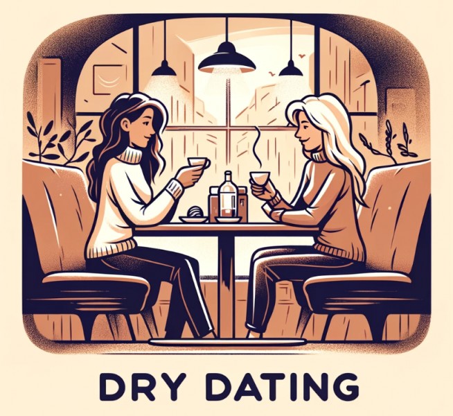 deux femmes lesbiennes en rencard faisant le dry dating