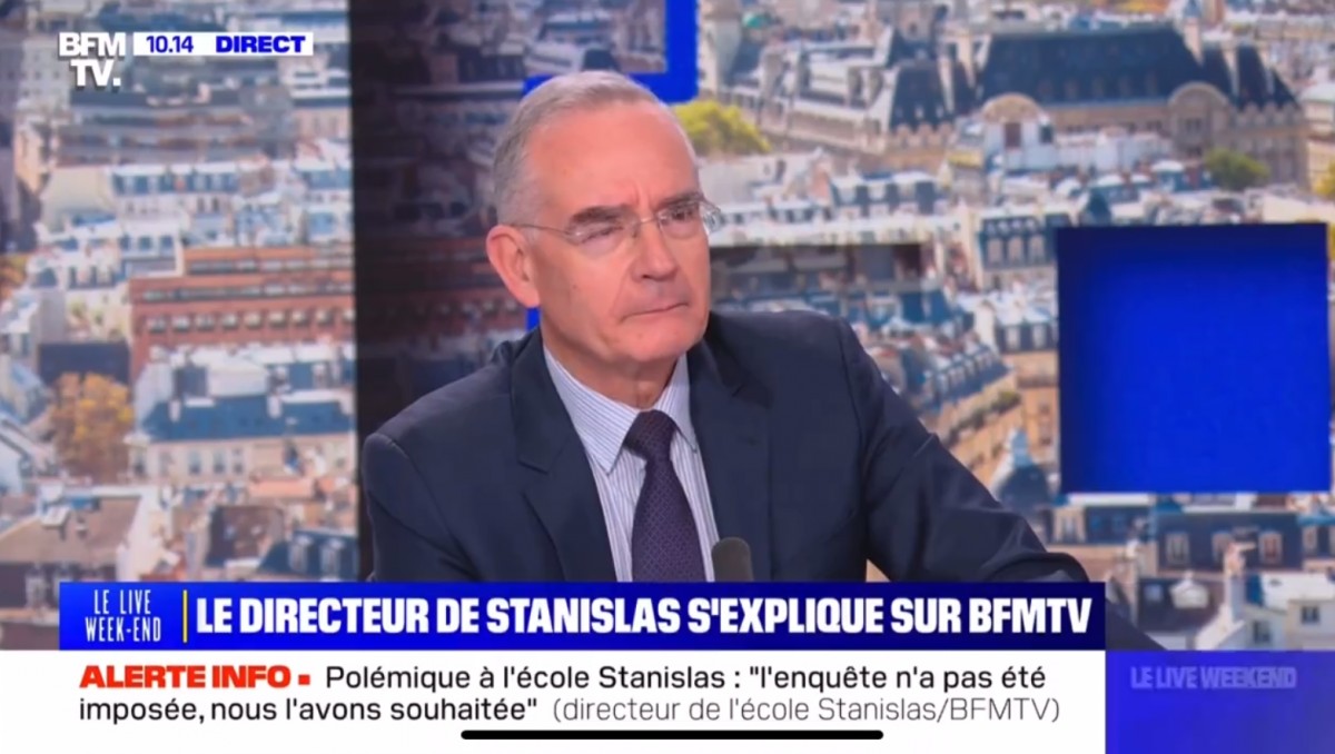 Stanislas : Frédéric Gautier, directeur, déclare que l'homosexualité n'est pas une valeur de son établissement