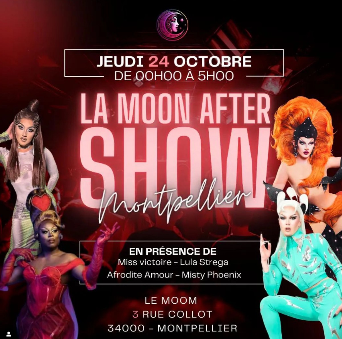 Montpellier [24/10] Drag Show avec Misty Phoenix & Afrodite Amour